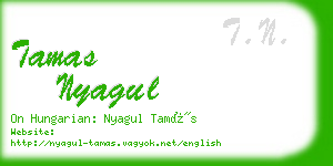 tamas nyagul business card